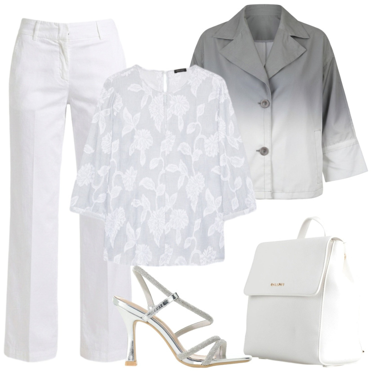Outfit donna - I sandali gioiello. Stile Chic per Serata fuori. Abbinamento con zaini, pantaloni, bluse, cappotti, sandali col tacco.