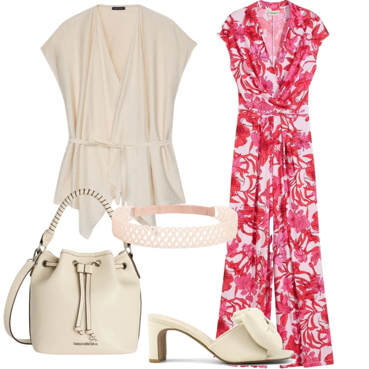 Outfit donna - Primadonna. Stile Casual chic per Tutti i giorni. Abbinamento con borse a secchiello, caftani, cinture, sandali col tacco, tute.