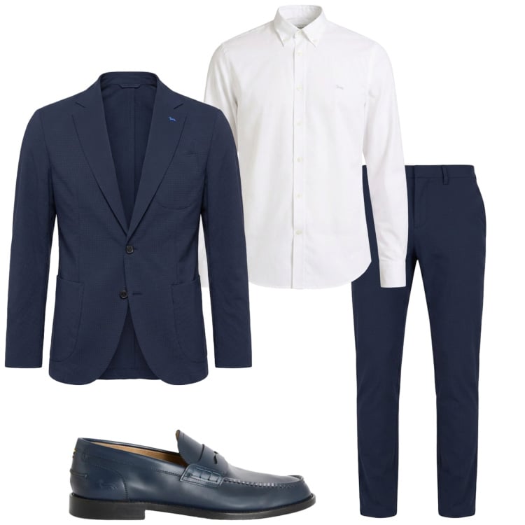 Outfit uomo - Cerimonia estiva. Stile Business/Elegante per Cerimonia. Abbinamento con camicie, pantaloni chino, scarpe stringate, giacche.