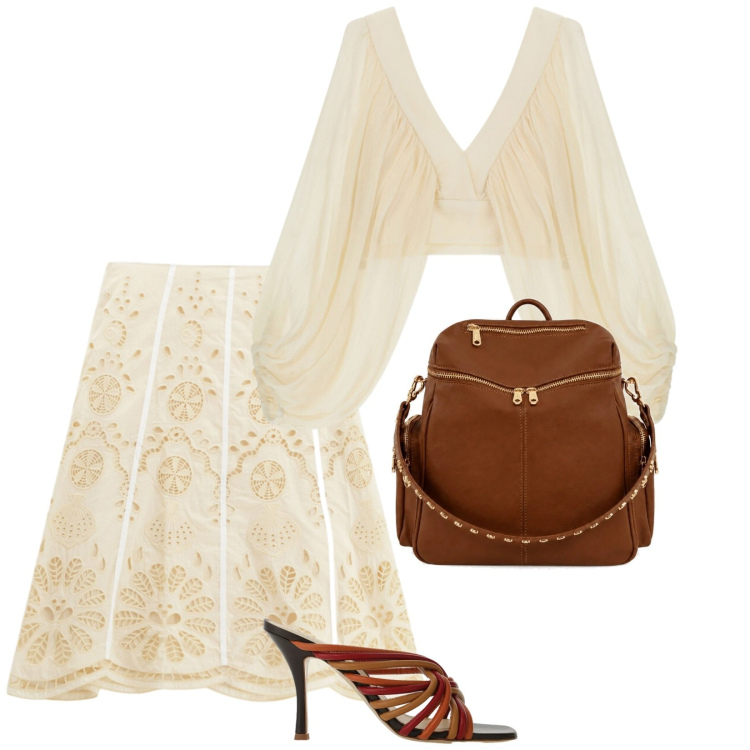 Outfit donna - C\'è tutto. per Serata fuori. Abbinamento con zaini, sandali, gonne longuette, top.