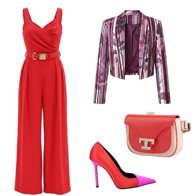 Outfit donna - Total look #2441457. Stile Urban per Cerimonia. Abbinamento con marsupi, décolleté, tute, blazer.