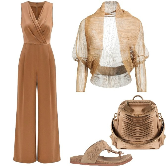 Outfit donna - Total look #2441458. Stile Etnico per Cerimonia. Abbinamento con blazer, infradito, zaini, tute.