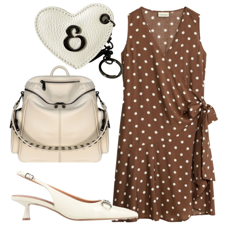 Outfit donna - Total look #2441629. Stile Casual chic per Ufficio. Abbinamento con décolleté, vestiti, zaini, portachiavi.
