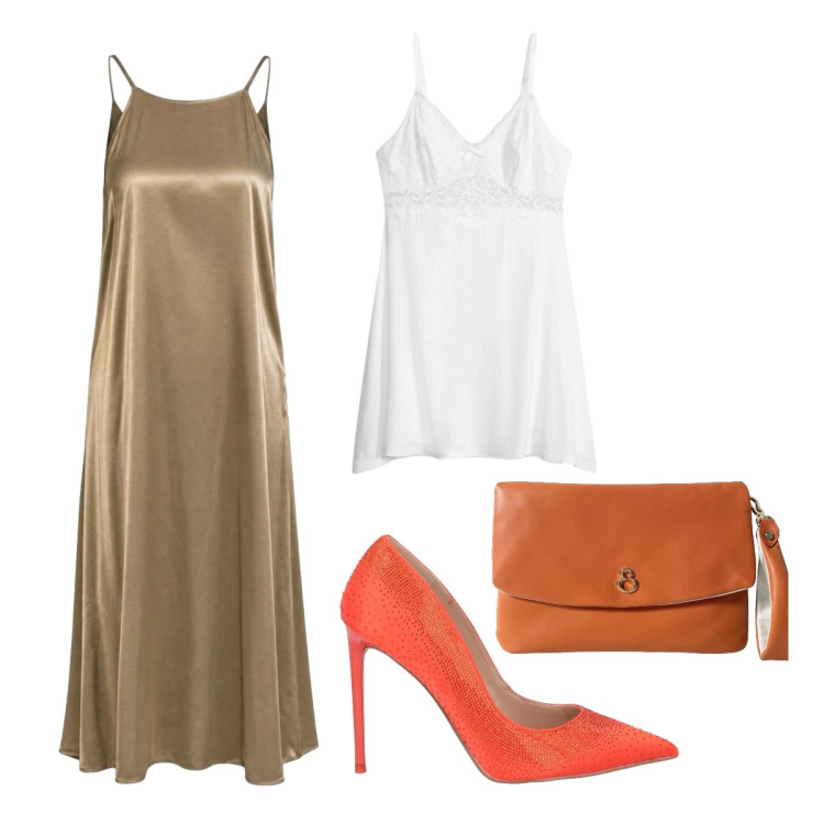 Outfit donna - Vestito I AM. Stile Chic per Cerimonia. Abbinamento con décolleté, sottovesti, vestiti lunghi, pochette.