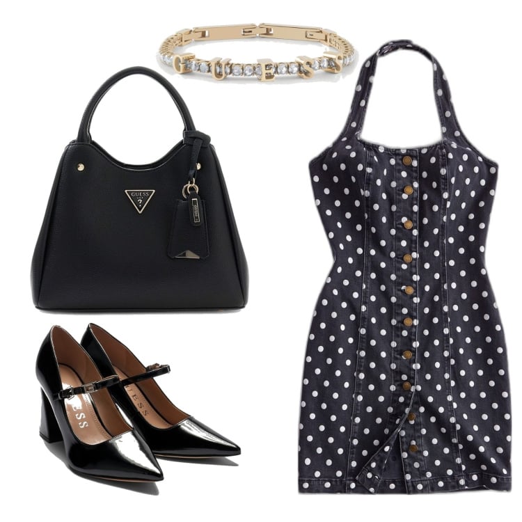 Outfit mujer - Urban style. Estilo Urban para Todos los días. Combinación con pulseras, salones, vestidos cortos, bolsos de mano.