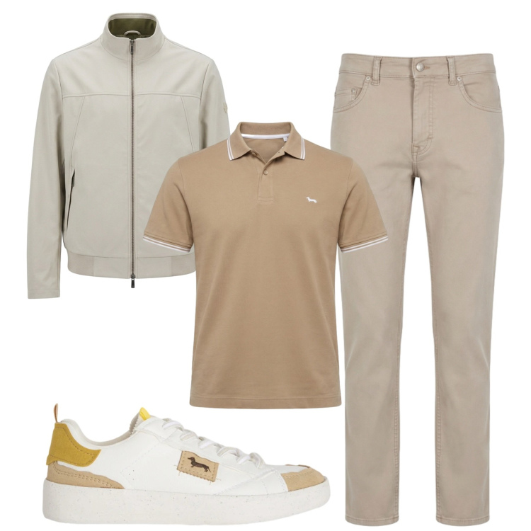 Outfit uomo - Total look #2442462. Stile Casual per Tutti i giorni. Abbinamento con sneakers, pantaloni, giacche, polo.