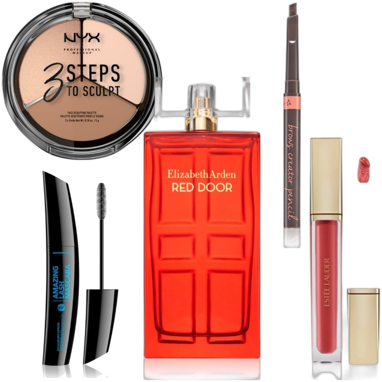 Outfit donna - Beauty-box #2442826. Abbinamento con profumi, mascara, eyeliner, rossetti, terre.