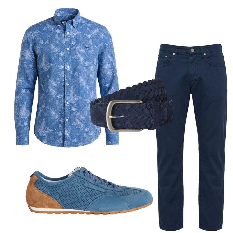 Outfit uomo - Total look #2442873. Stile Business/Elegante per Serata speciale. Abbinamento con pantaloni, sneakers, camicie, cinture.