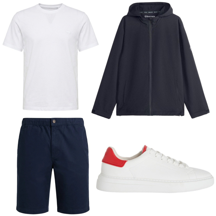 Outfit uomo - Urban. Stile Urban per Tutti i giorni. Abbinamento con giacche, sneakers, bermuda, t-shirt.