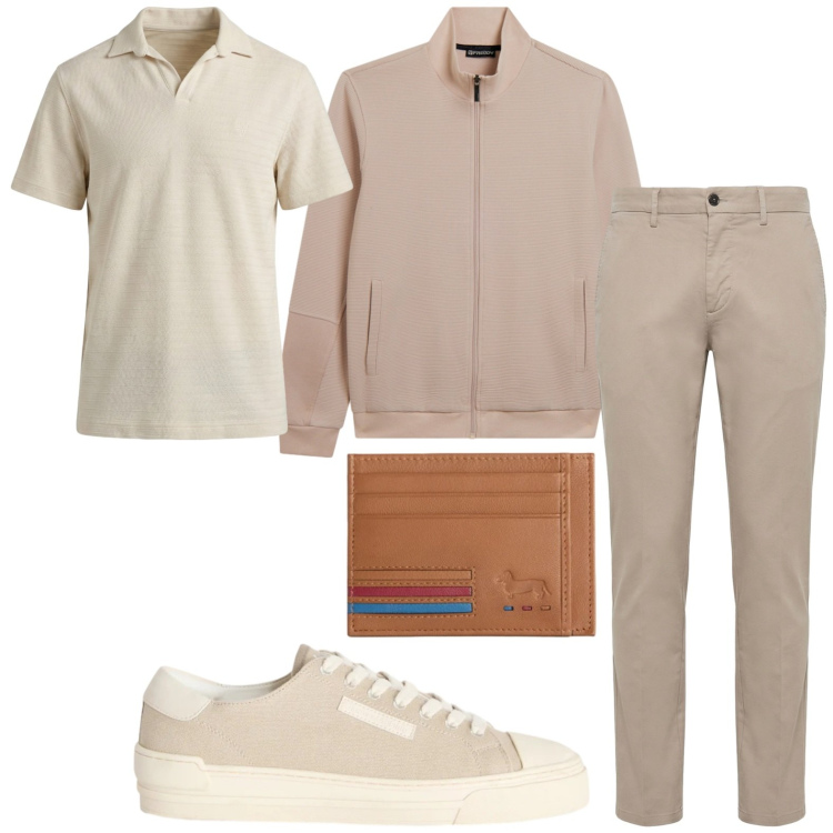 Outfit uomo - Tempo di polo. Stile Trendy per Tutti i giorni. Abbinamento con sneakers, portafogli, pantaloni, polo, felpe.