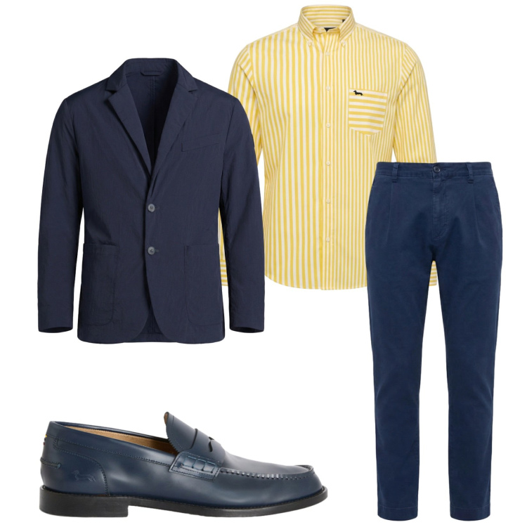 Outfit uomo - Total look #2443285. Stile Business/Elegante per Ufficio. Abbinamento con pantaloni, scarpe stringate, camicie, giacche.