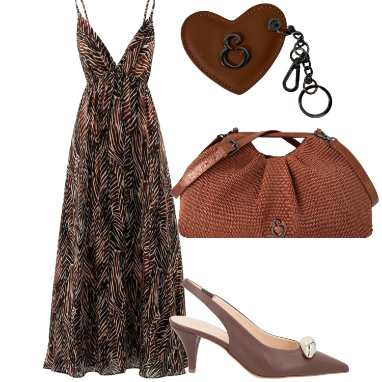 Outfit donna - Total look #2443515. Stile Urban per Tutti i giorni. Abbinamento con décolleté, vestiti lunghi, clutch, portachiavi.