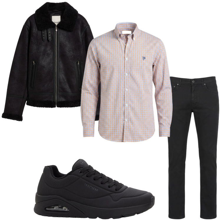 Outfit uomo - Notti fashion. Stile Trendy per Serata speciale. Abbinamento con sneakers, giacche, pantaloni, camicie.