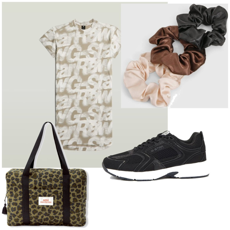 Outfit femme - Urban #3048. Style Urban pour Tous les jours. Assortir avec robes, accessoires pour cheveux, pochette, sneakers.