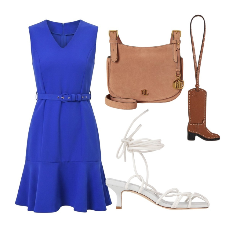 Outfit donna - Rinascimento in città. Stile Casual chic per Serata fuori. Abbinamento con sandali col tacco, vestiti corti, ciondoli, borse a tracolla.
