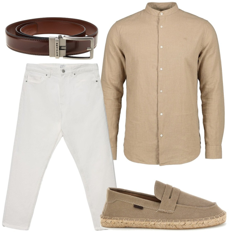 Outfit uomo - Serate latino americano. Stile Trendy per Serata speciale. Abbinamento con jeans, cinture, espadrillas, camicie.