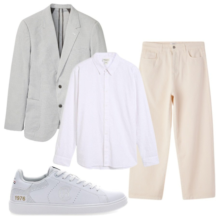 Outfit uomo - Total look #2446384. Stile Casual per Tutti i giorni. Abbinamento con giacche, camicie, pantaloni, sneakers.