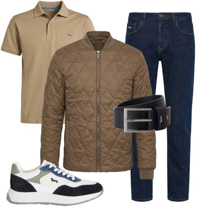 Outfit uomo - Il capo versatile. Stile Casual per Tutti i giorni. Abbinamento con sneakers, piumini, polo, cinture, jeans.