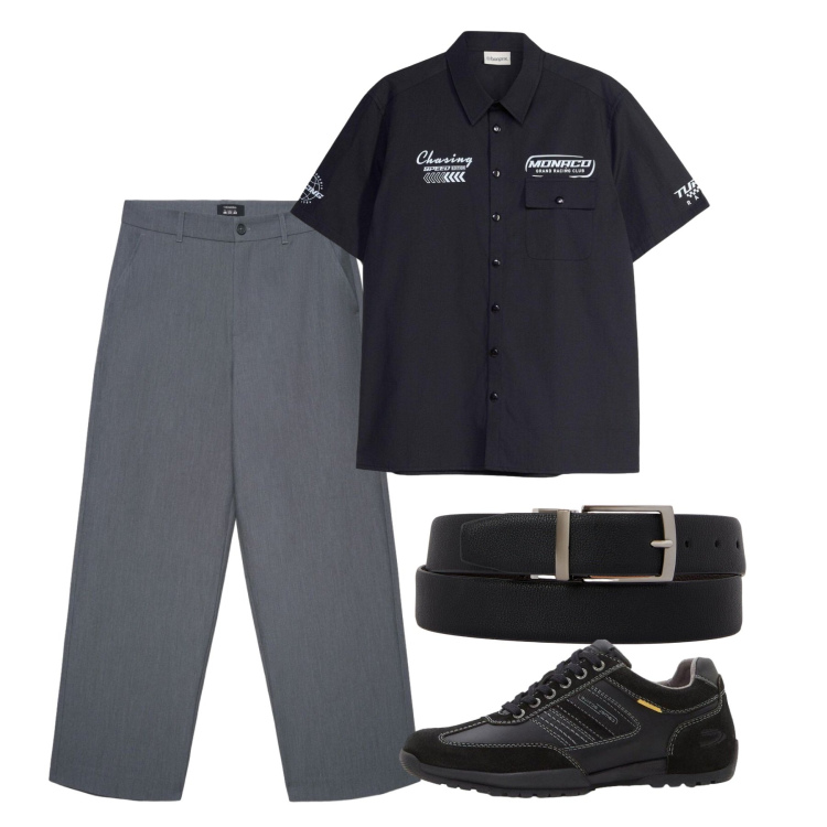 Outfit uomo - Urban. Stile Urban per Tutti i giorni. Abbinamento con camicie a manica corta, sneakers, pantaloni, cinture.