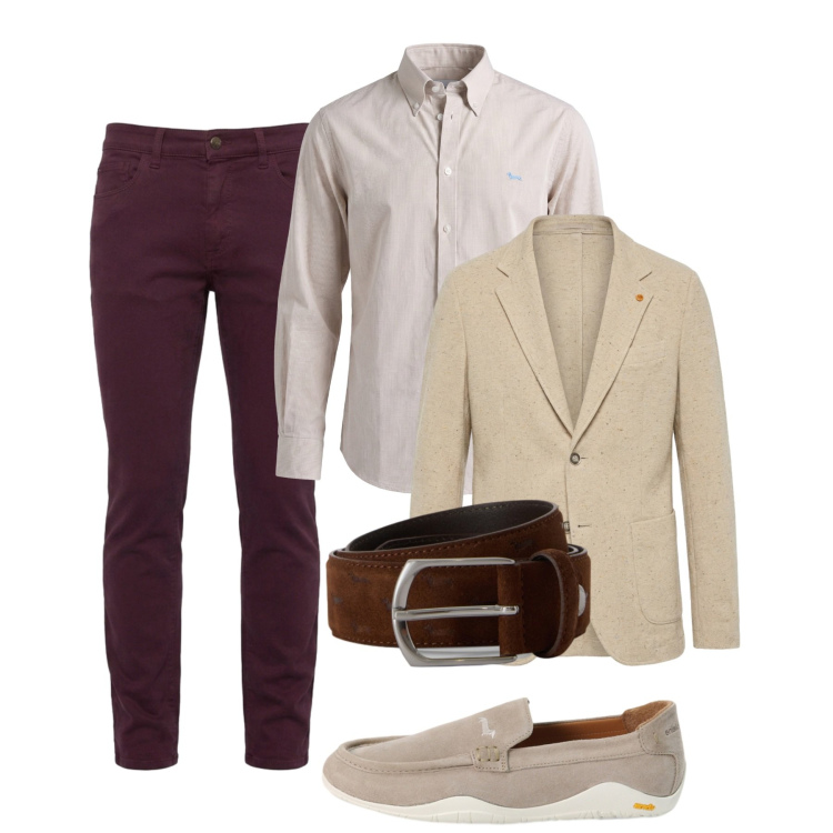 Outfit uomo - Toni della terra. Stile Casual per Tutti i giorni. Abbinamento con camicie, scarpe stringate, pantaloni, giacche, cinture.