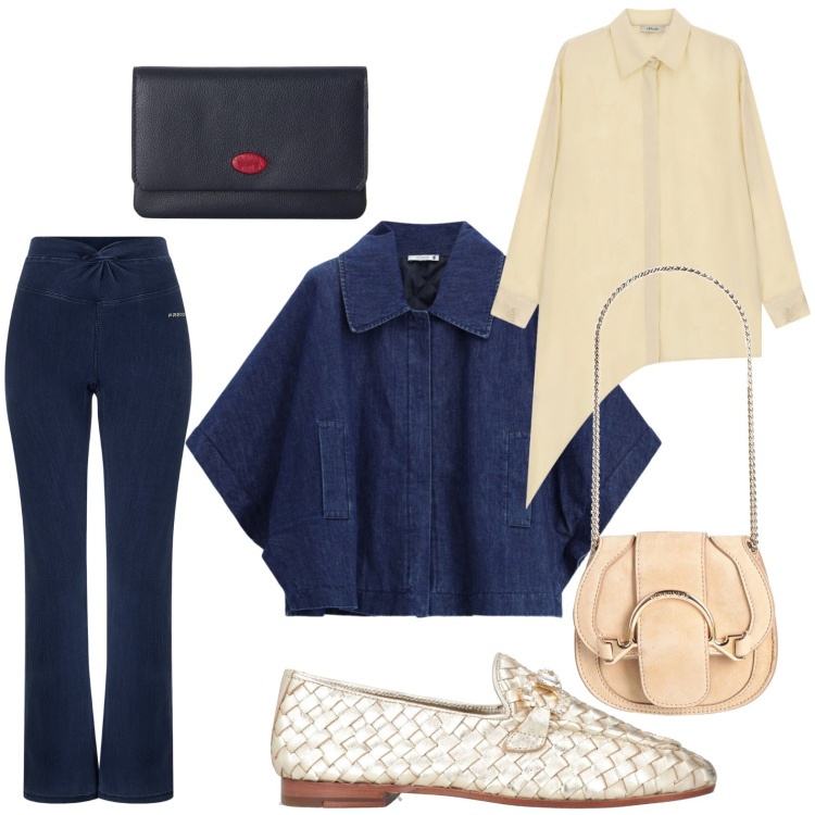 Outfit donna - Giacca must have. Stile Casual per Tutti i giorni. Abbinamento con marsupi, mocassini, blazer, portafogli, camicie, jeggings.