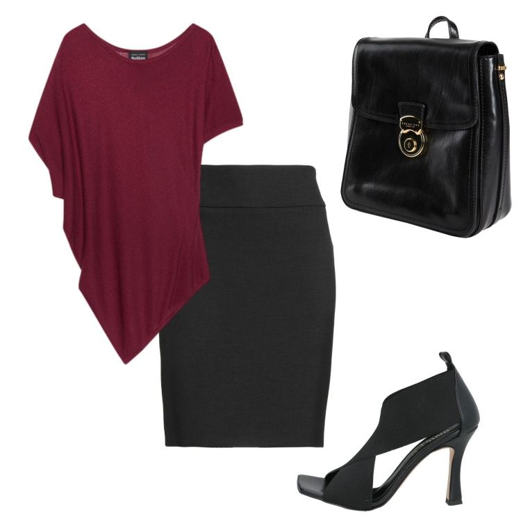 Outfit donna - Total look #2452749. Stile Chic per Serata fuori. Abbinamento con sandali in pelle, zaini, minigonne, top.