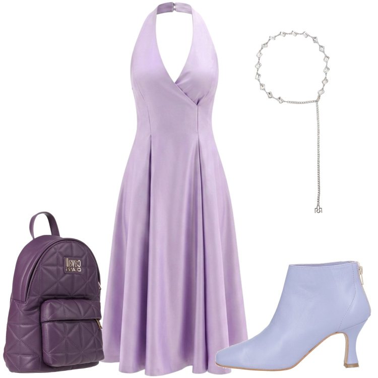 Outfit donna - Total look #2453421. Stile Casual chic per Tutti i giorni. Abbinamento con stivaletti, zaini, cinture, vestiti midi/longuette.