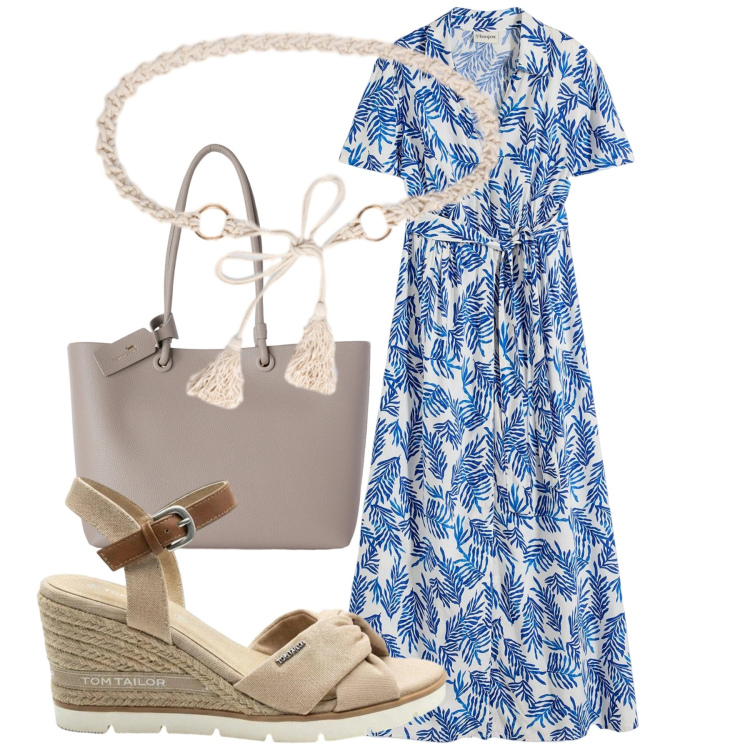 Outfit donna - Chemisier. Stile Bon Ton per Ufficio. Abbinamento con vestiti lunghi, sandali col tacco, shopping bag, cinture.
