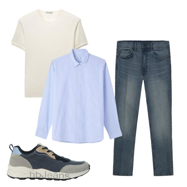 Outfit uomo - Sotto giacca. Stile Casual per Tutti i giorni. Abbinamento con sneakers, t-shirt, camicie, jeans.