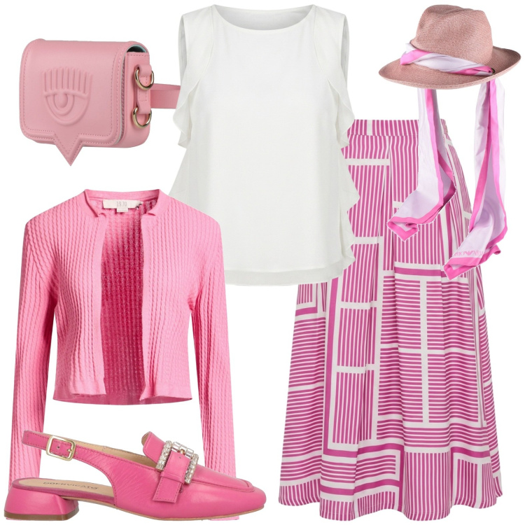 Outfit donna - Boho. Stile Boho per Tutti i giorni. Abbinamento con cappelli, cardigans, marsupi, décolleté, gonne lunghe, top.
