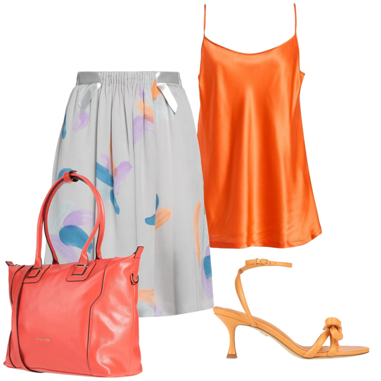 Outfit donna - Vitamina C. Stile Glamour per Tutti i giorni. Abbinamento con minigonne, zaini, sandali in pelle, top.