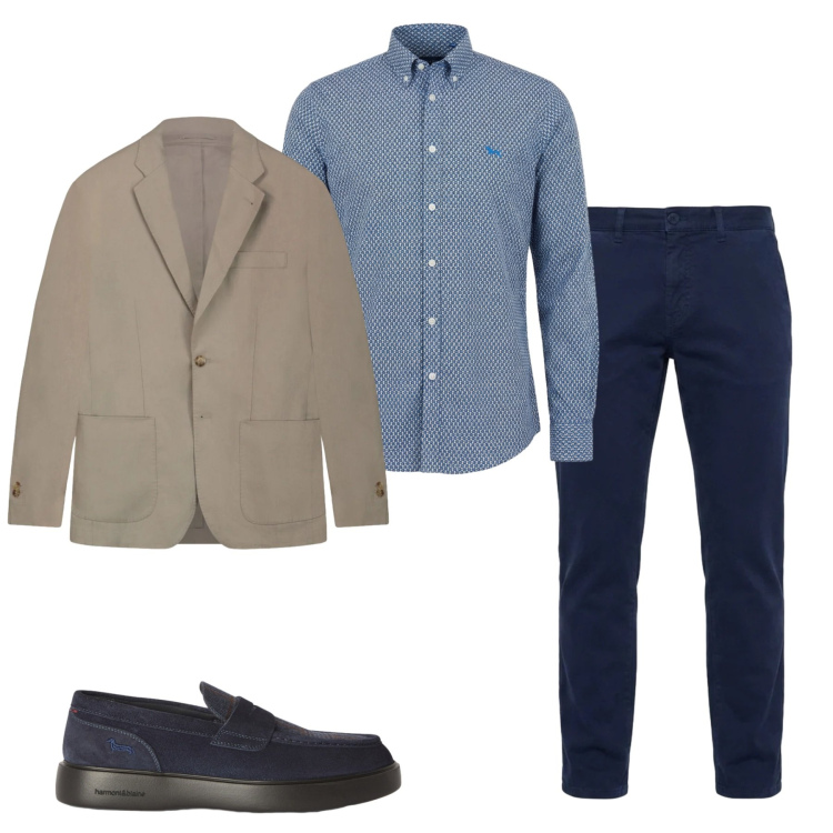 Outfit uomo - Total look #2455657. Stile Casual per Tutti i giorni. Abbinamento con camicie, scarpe stringate, pantaloni, giacche.