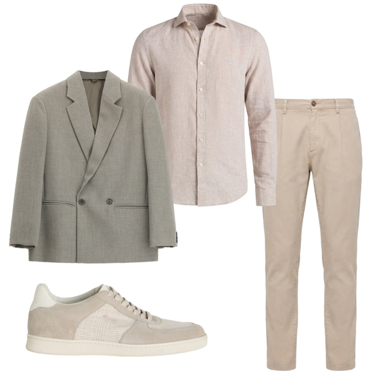 Outfit uomo - Total look #2455676. Stile Casual per Tutti i giorni. Abbinamento con sneakers, pantaloni, camicie, giacche.
