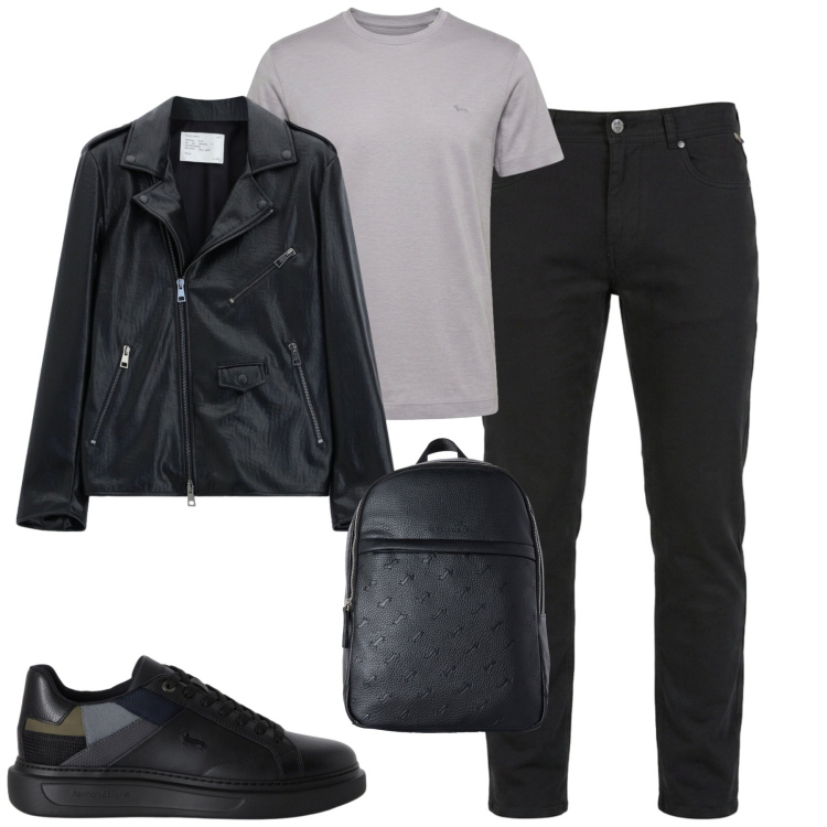 Outfit uomo - City. Stile Urban per Tutti i giorni. Abbinamento con borse sportive, sneakers, t-shirt, pantaloni, giacche.