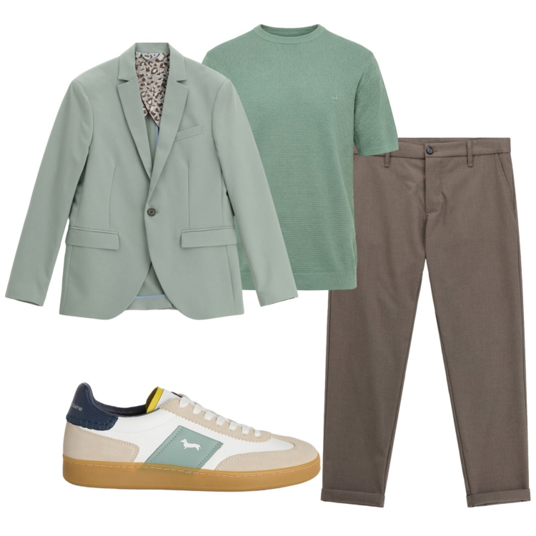 Outfit uomo - Total look #2456545. Stile Casual per Tutti i giorni. Abbinamento con t-shirt, sneakers, giacche, pantaloni.