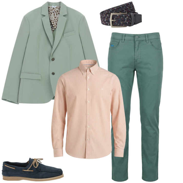 Outfit uomo - Back to the office. Stile Business/Elegante per Ufficio. Abbinamento con pantaloni, scarpe stringate, camicie, cinture, giacche.