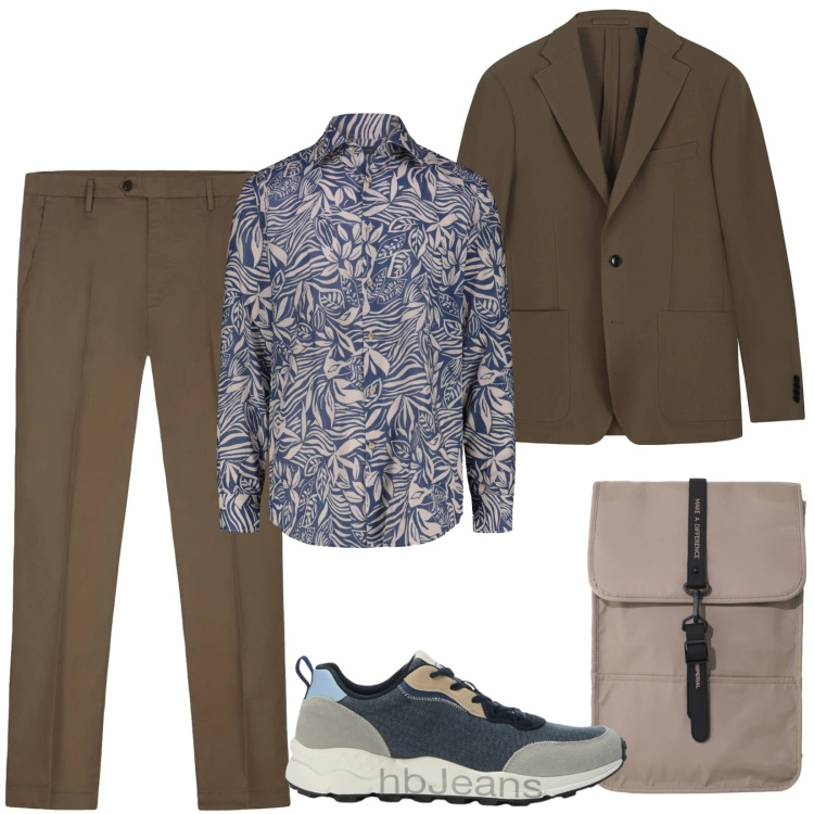 Outfit uomo - Doppelganger. Stile Business/Elegante per Ufficio. Abbinamento con sneakers, giacche, pantaloni, camicie, borse sportive.