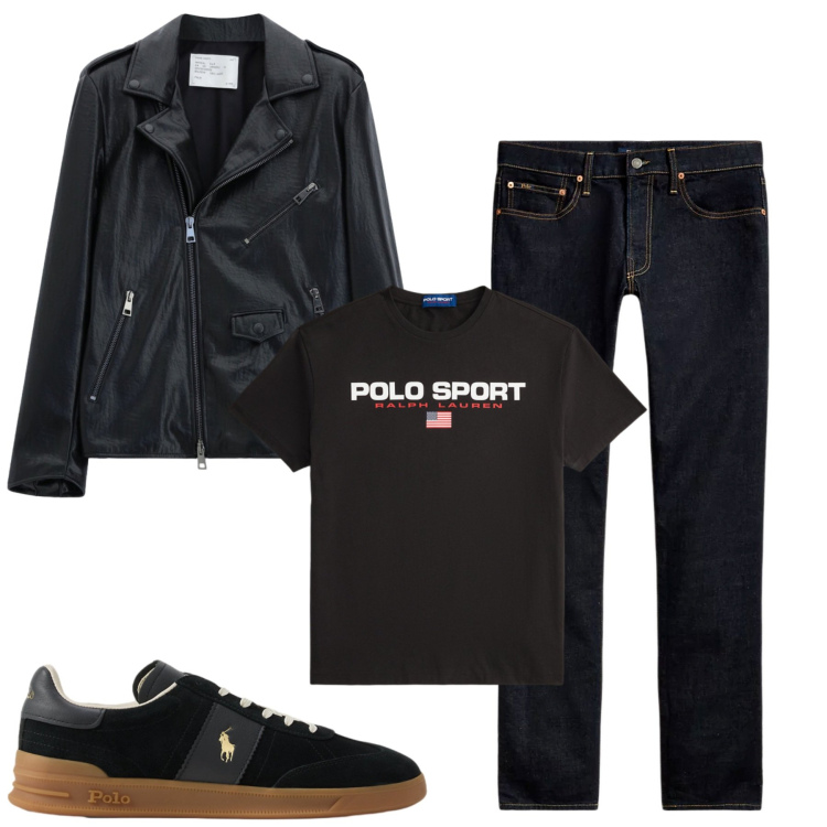 Outfit uomo - Venerdì sera. Stile Casual per Serata speciale. Abbinamento con giacche, jeans, sneakers, t-shirt.