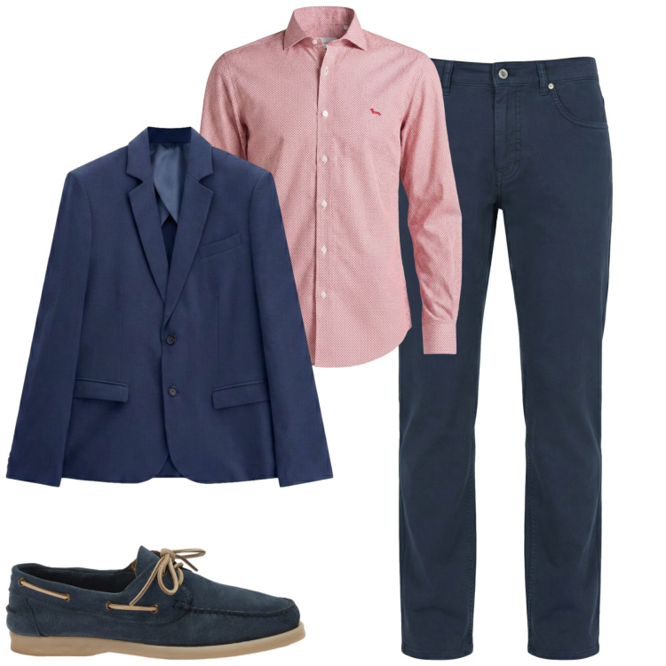 Outfit uomo - Total look #2459093. Stile Urban per Tutti i giorni. Abbinamento con camicie, pantaloni, scarpe stringate, giacche.