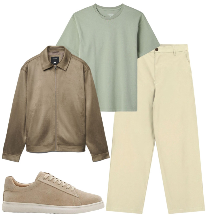 Outfit uomo - City. Stile Casual per Tutti i giorni. Abbinamento con sneakers, pantaloni, giacche, t-shirt.