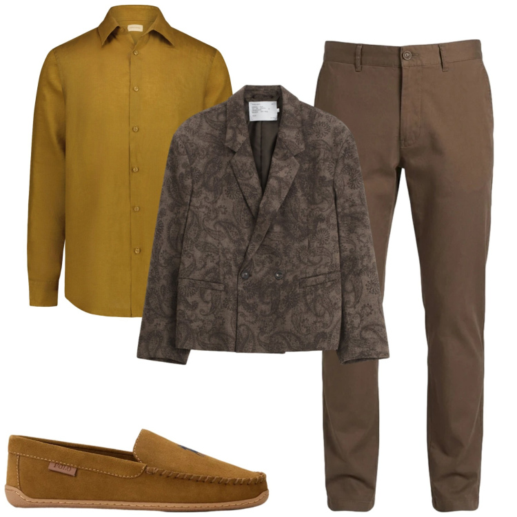 Outfit uomo - City. Stile Trendy per Tutti i giorni. Abbinamento con pantaloni, giacche, camicie, scarpe stringate.