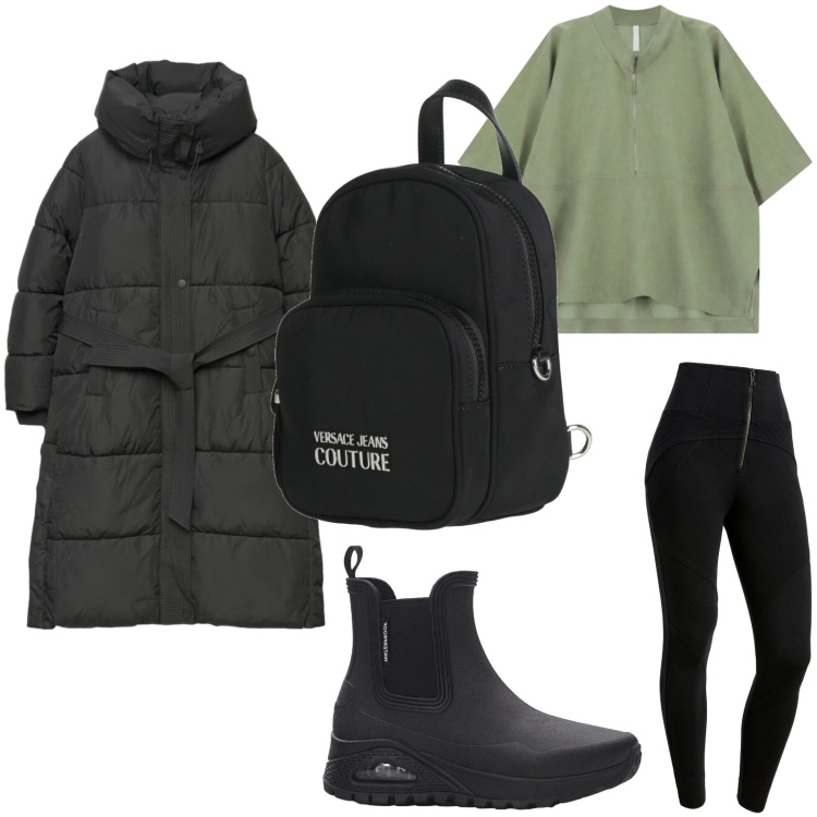 Outfit donna - Camicia coreana. Stile Casual per Scuola/Università. Abbinamento con zaini, stivali di gomma, polo, piumini, pantaloni skinny.