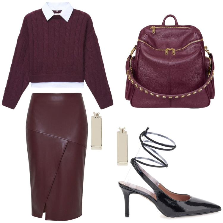 Outfit donna - Oroscopo La Vergine. Stile Casual per Tutti i giorni. Abbinamento con maglieria, gonne longuette, zaini, orecchini, décolleté.