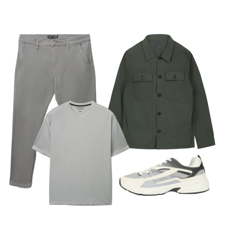 Outfit uomo - Casual September. Stile Casual per Tutti i giorni. Abbinamento con pantaloni chino, sneakers, t-shirt, cappotti.