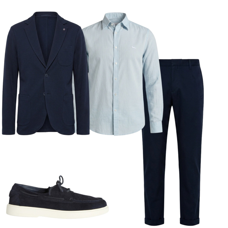 Outfit uomo - Total look #2461715. Stile Casual per Tutti i giorni. Abbinamento con scarpe stringate, giacche, pantaloni, camicie.