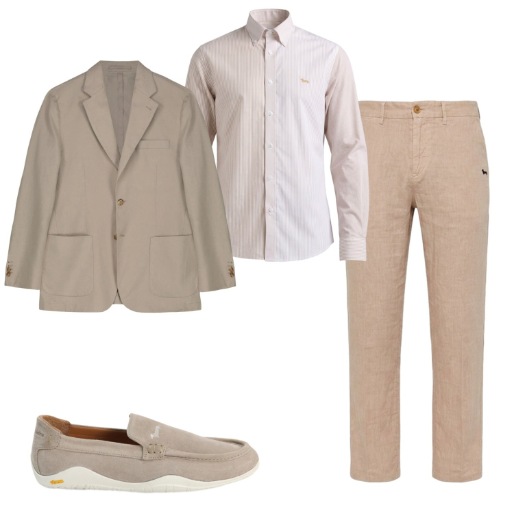 Outfit uomo - Total look #2461721. Stile Casual per Tutti i giorni. Abbinamento con scarpe stringate, pantaloni chino, camicie, giacche.