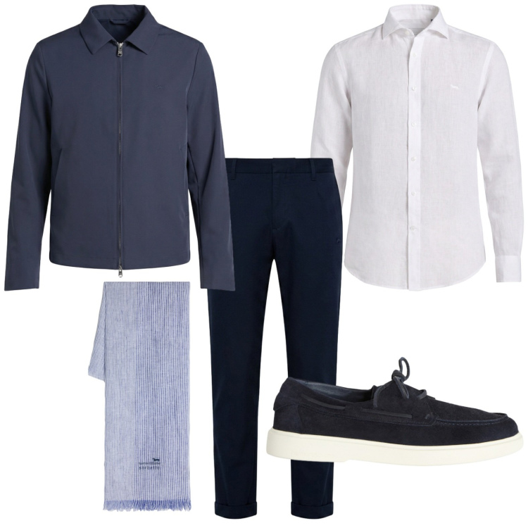 Outfit uomo - Ritorno smart casual. Stile Casual per Tutti i giorni. Abbinamento con scarpe stringate, sciarpe, pantaloni, giacche, camicie.