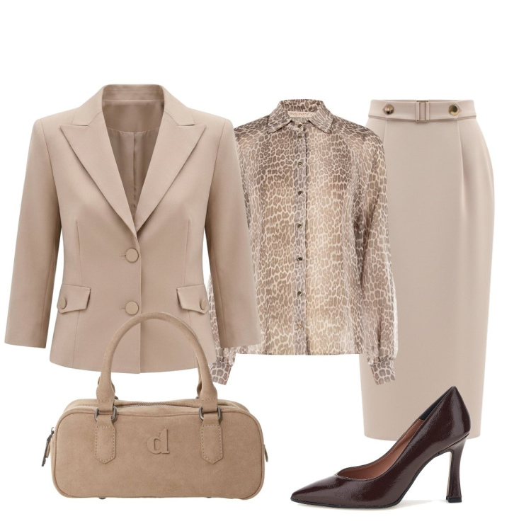 Outfit donna - Chic per il rientro…. Stile Chic per Ufficio. Abbinamento con borse a mano, gonne longuette, camicie, blazer, décolleté.