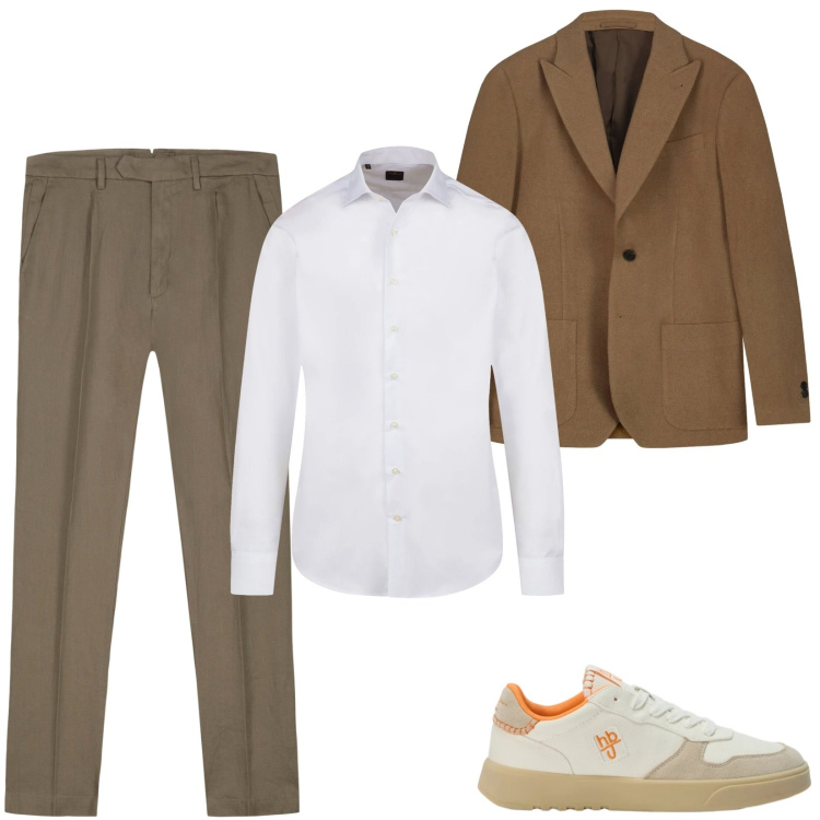 Outfit uomo - Total look #2461973. Stile Business/Elegante per Ufficio. Abbinamento con sneakers, pantaloni, camicie, giacche.
