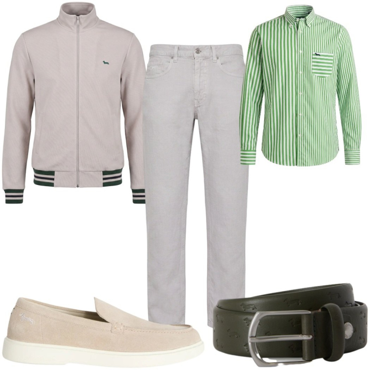 Outfit uomo - Back to routine. Stile Casual per Tutti i giorni. Abbinamento con scarpe stringate, felpe, pantaloni, camicie, cinture.